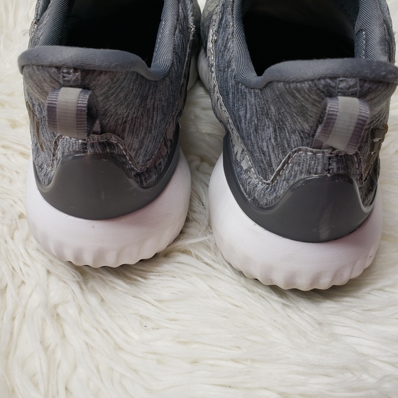 Adidas Alphabounce Reflective HPC AMS Sneakers Shoes Grey White Gym Active - Picture 7 of 13